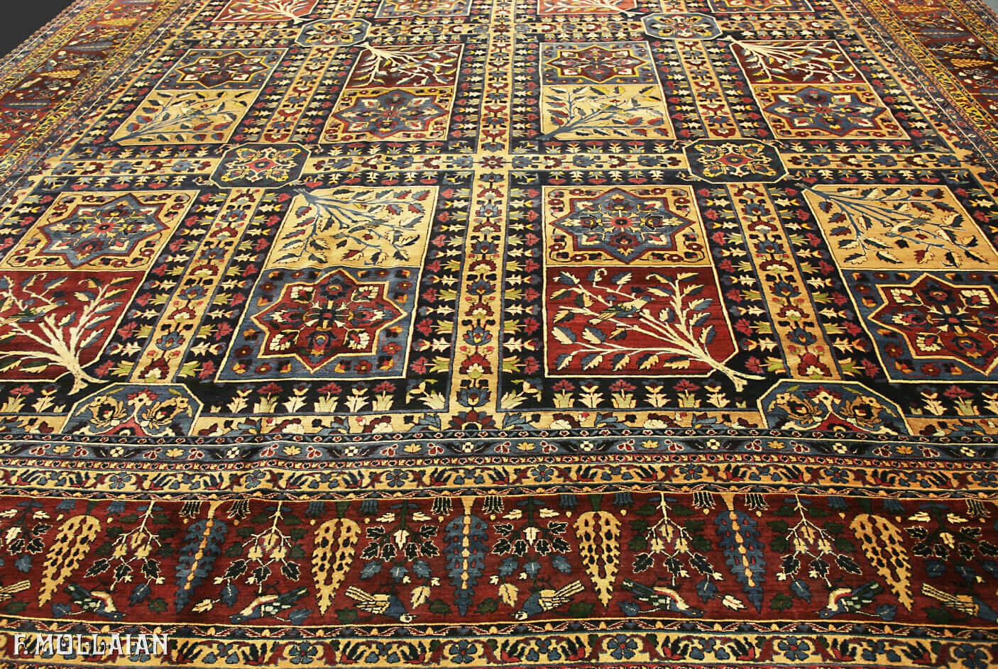 Teppich Persischer Antiker Yazd n°:16981485